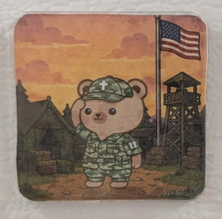 Captain Cub fridge magnet